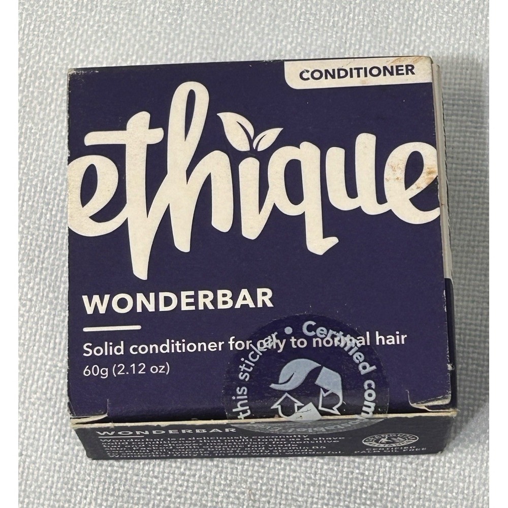 Ethique Wonderbar Solid Conditioner Bar For Normal To Oily Hair, Coconut Scent